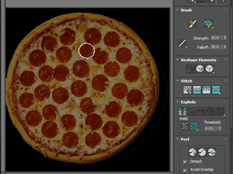페퍼로니 피자 3D 모델