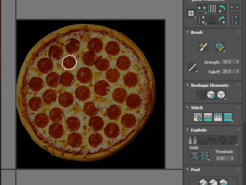 Pepperoni Pizza 3D Model