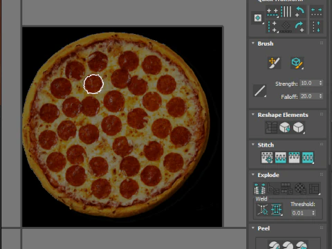 페퍼로니 피자 3D 모델