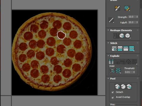페퍼로니 피자 3D 모델
