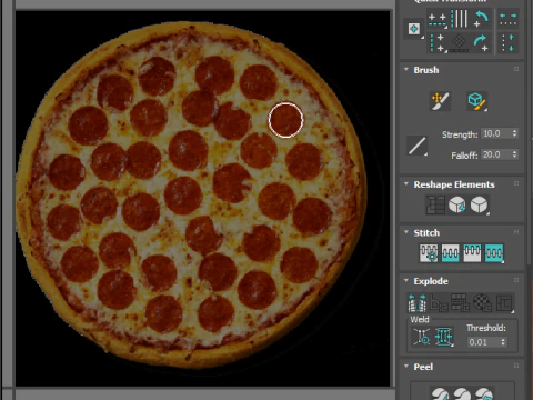 페퍼로니 피자 3D 모델