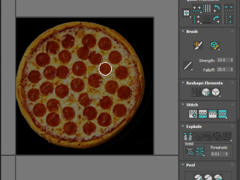 페퍼로니 피자 3D 모델
