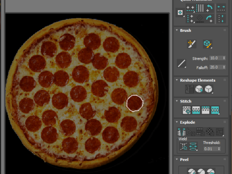 Pepperoni Pizza 3D Model