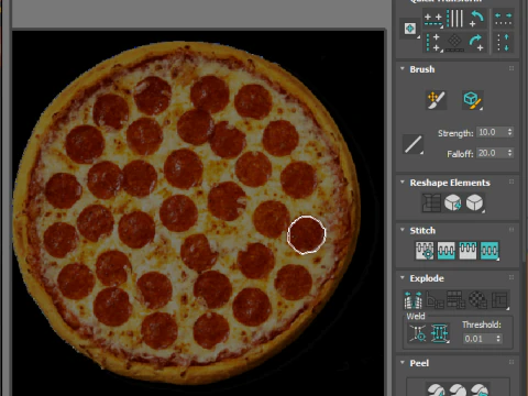 페퍼로니 피자 3D 모델