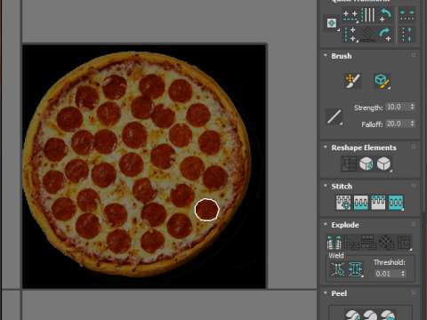 Pepperoni Pizza 3D Model