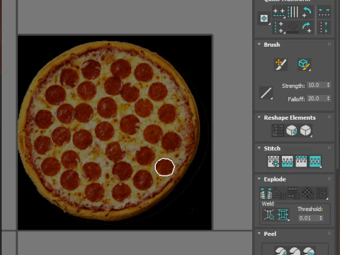 페퍼로니 피자 3D 모델
