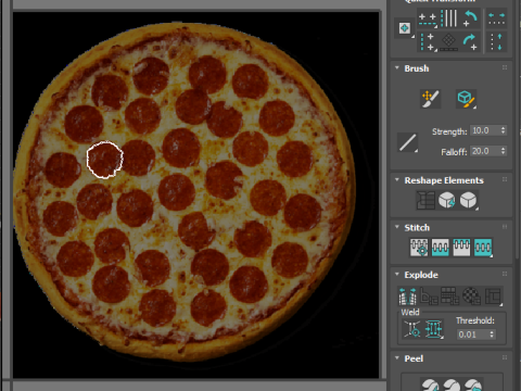 Pepperoni Pizza 3D Model