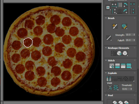 페퍼로니 피자 3D 모델