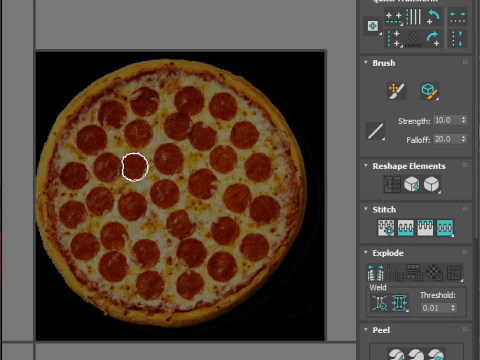 페퍼로니 피자 3D 모델