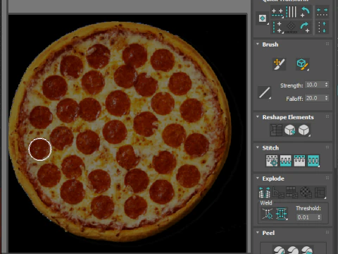 페퍼로니 피자 3D 모델