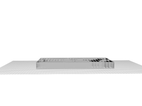 Rectangular Maze With Grasses 3D 模型
