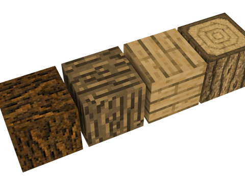 Minecraft Woods 3D मॉडल