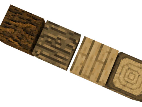 Minecraft Woods 3D Model