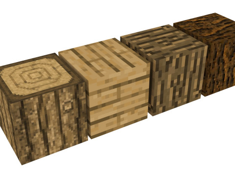 Minecraft Woods 3D मॉडल