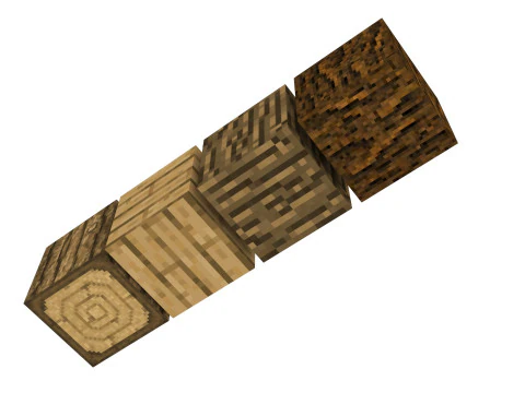 Minecraft Woods 3D Model