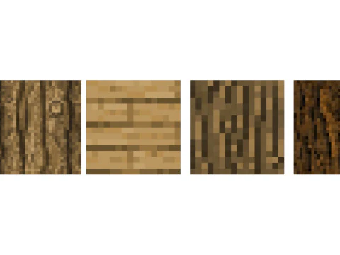 Minecraft Woods 3D Model