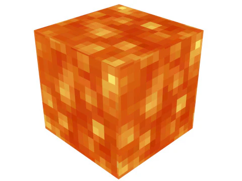 Майнкрафт Лава 3D Модель