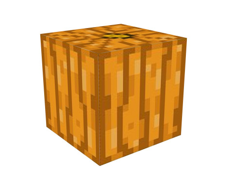 Minecraft Jack O Lantern 3D Model