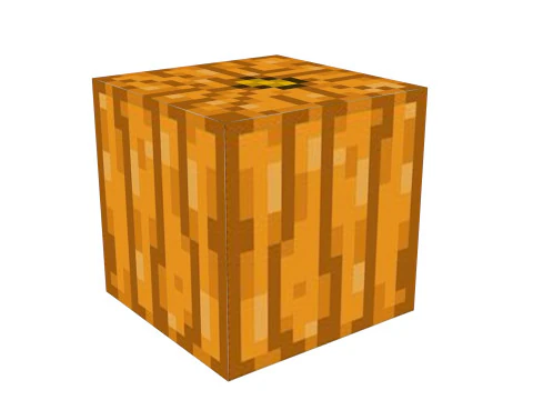 Minecraft Jack O Lantern 3D Model