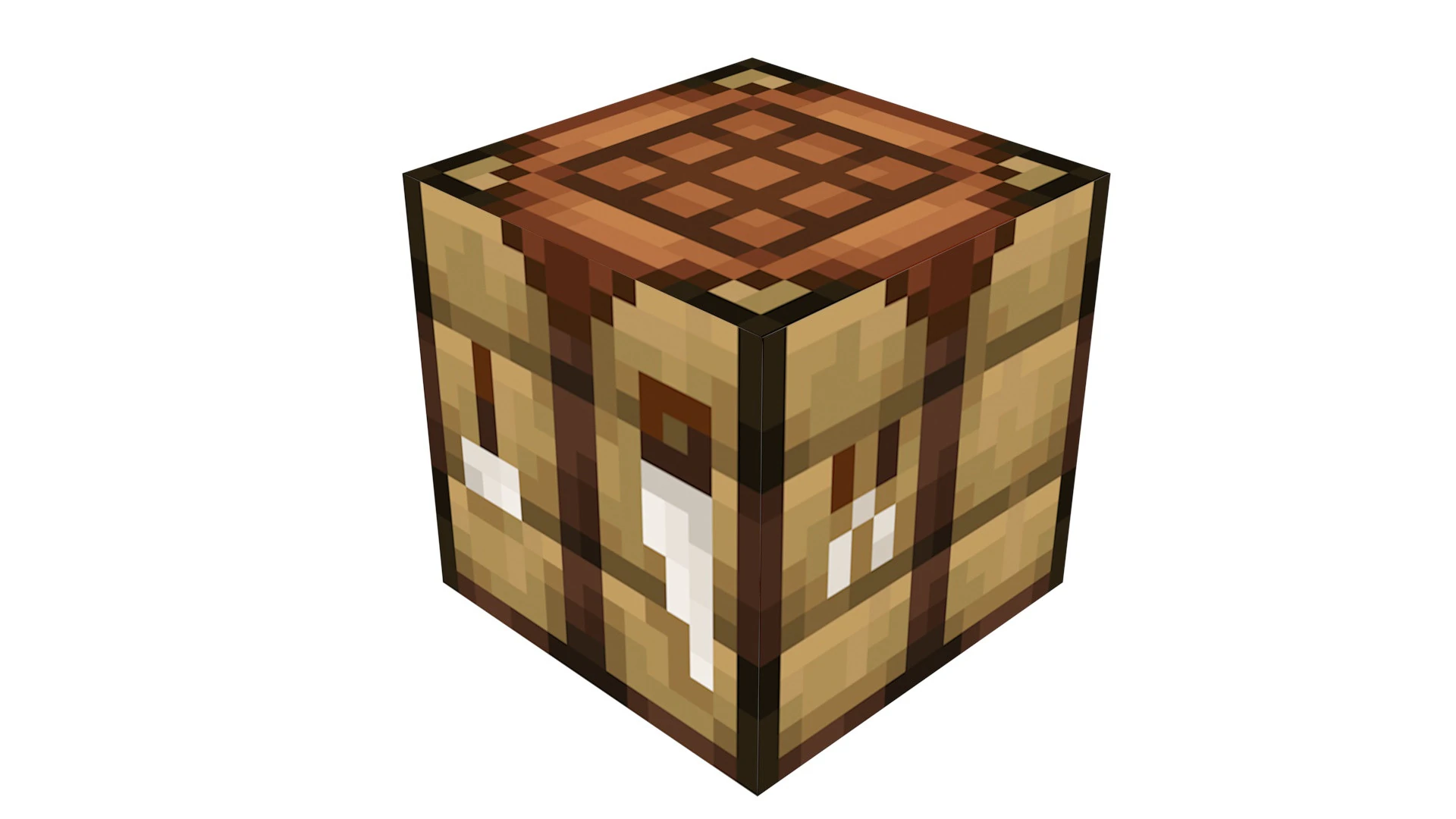 Minecraft Crafting Table 3D Model .c4d .max .obj .3ds .fbx .stl .blend 
