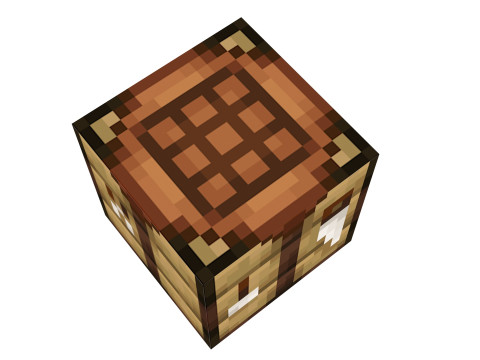 Minecraft Crafting Table 3D मॉडल
