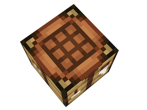 Minecraft Crafting Table 3D मॉडल