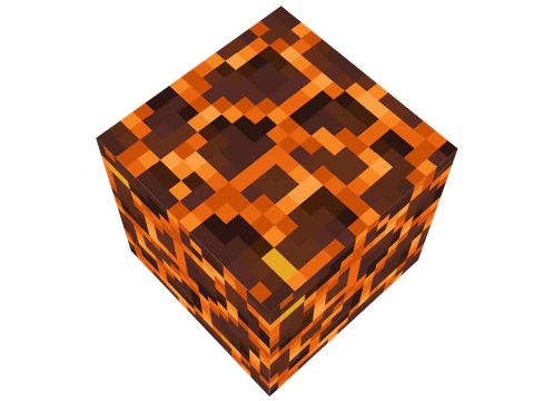 マインクラフトの溶岩石 3Dモデル