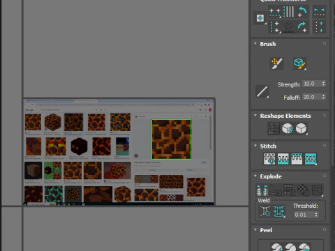マインクラフトの溶岩石 3Dモデル