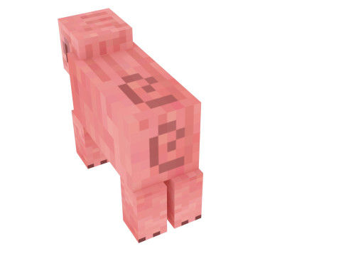 Minecraft Pig 3D 模型