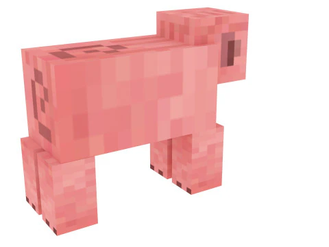 마인크래프트 돼지 3D 모델