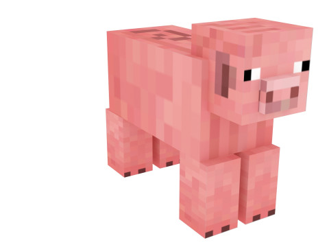 Minecraft Pig 3D 模型