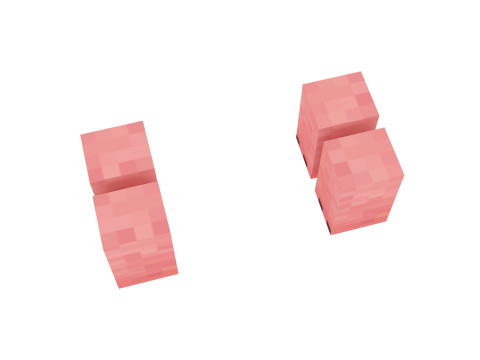 Minecraft Pig 3D 模型
