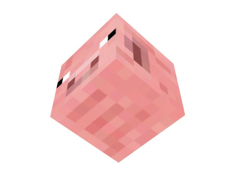 마인크래프트 돼지 3D 모델