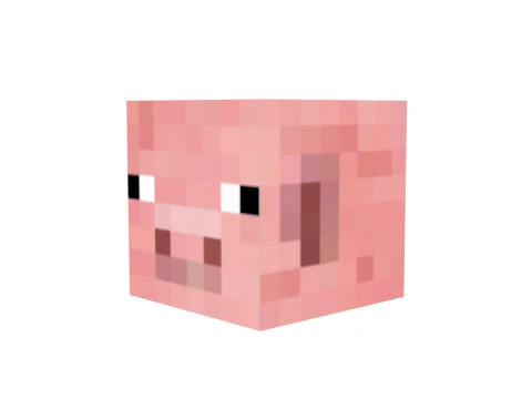 마인크래프트 돼지 3D 모델