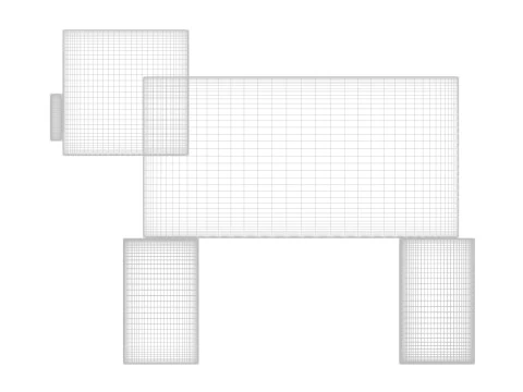 마인크래프트 돼지 3D 모델