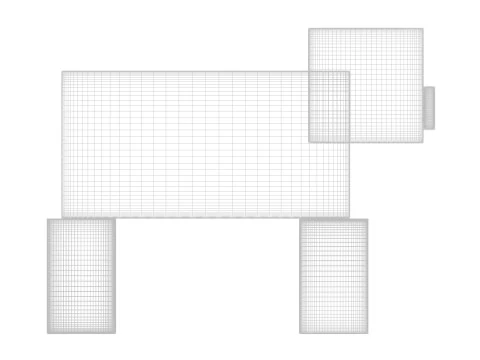 마인크래프트 돼지 3D 모델
