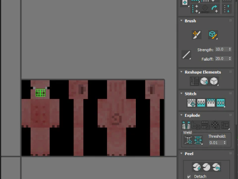 마인크래프트 돼지 3D 모델