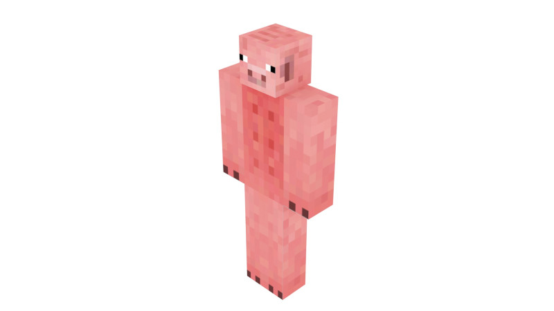 Minecraft Pigman 3D Modell .c4d .max .obj .3ds .fbx .stl .blend 