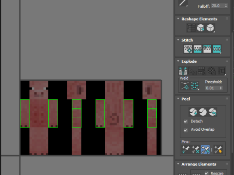 Minecraft Pigman 3D Modell