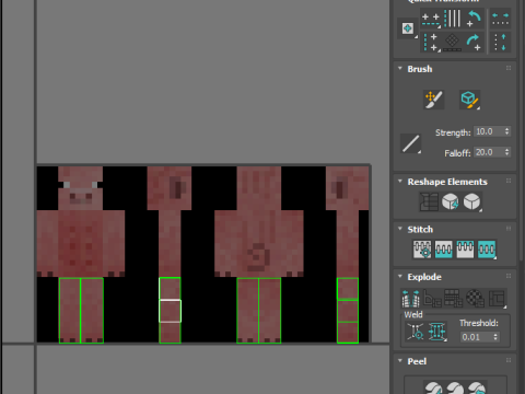 Minecraft Pigman 3D Modell