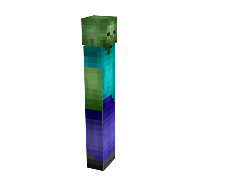 Minecraft Zombie 3D 모델