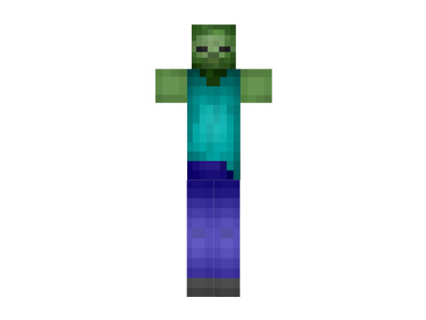 Minecraft Zombie 3D 모델