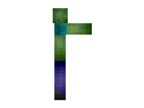 Minecraft Zombie 3D 모델