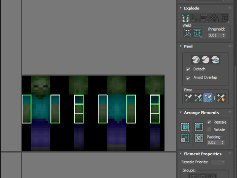 Minecraft Zombie 3D 모델