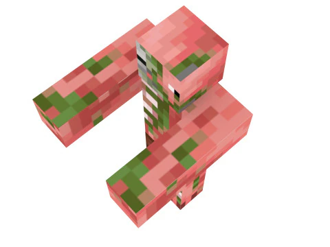 Minecraft Zombie Pigman 3D Model