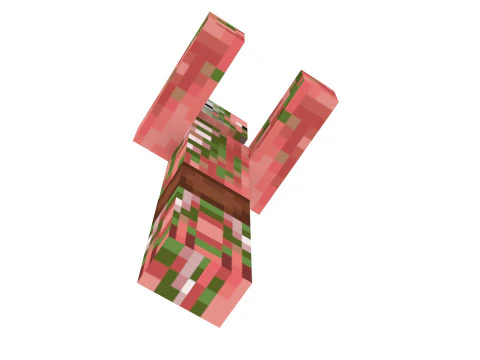 Minecraft Zombie Pigman 3D Model