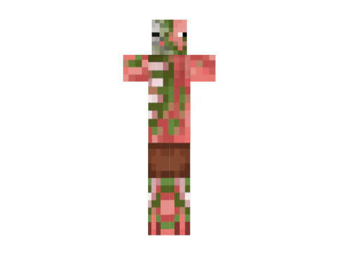 Minecraft Zombie Pigman 3D Model
