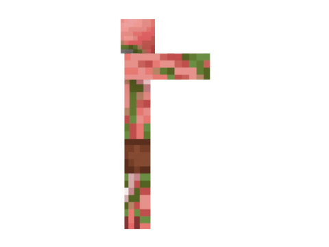 Minecraft Zombie Pigman 3D Модель