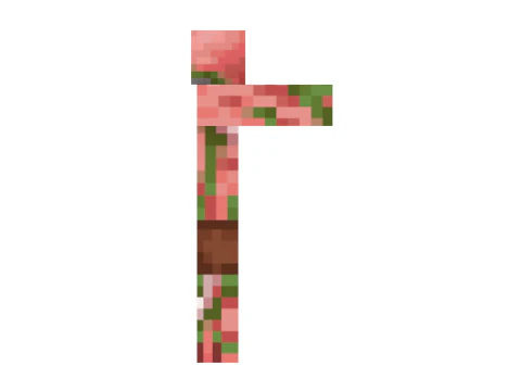 Minecraft Zombie Pigman 3D Model