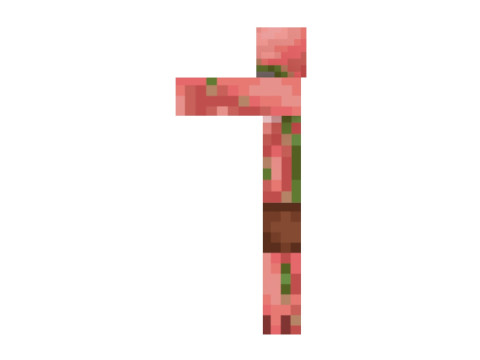 Minecraft Zombie Pigman 3D Модель